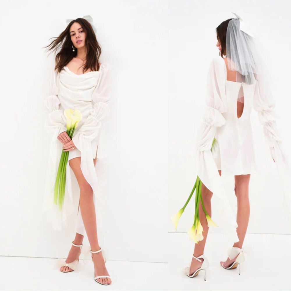 For Love & Lemons Willow Mini Dress Bridal Wedding Bachelorette